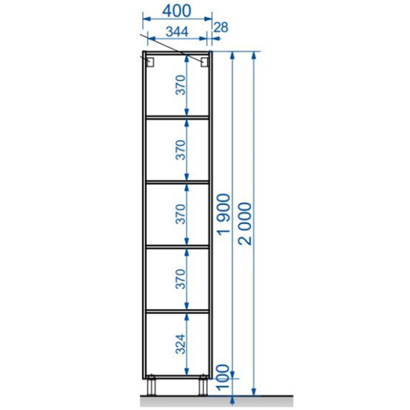 Шкаф пенал Эстет Dallas Luxe 40 L ФР-00001949 Белый Шкаф пенал Эстет Dallas Luxe 40 L ФР-00001949 Белый