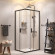 Комплект душевого уголка с душевой системой и аксессуарами AM.PM Gem S 100x80 WK93EQ профиль Черный матовый стекло прозрачное Комплект душевого уголка с душевой системой и аксессуарами AM.PM Gem S 100x80 WK93EQ профиль Черный матовый стекло прозрачное