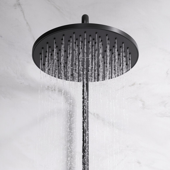 Комплект душевого уголка с душевой системой и аксессуарами AM.PM Gem S 100x80 WK93EQ профиль Черный матовый стекло прозрачное Комплект душевого уголка с душевой системой и аксессуарами AM.PM Gem S 100x80 WK93EQ профиль Черный матовый стекло прозрачное