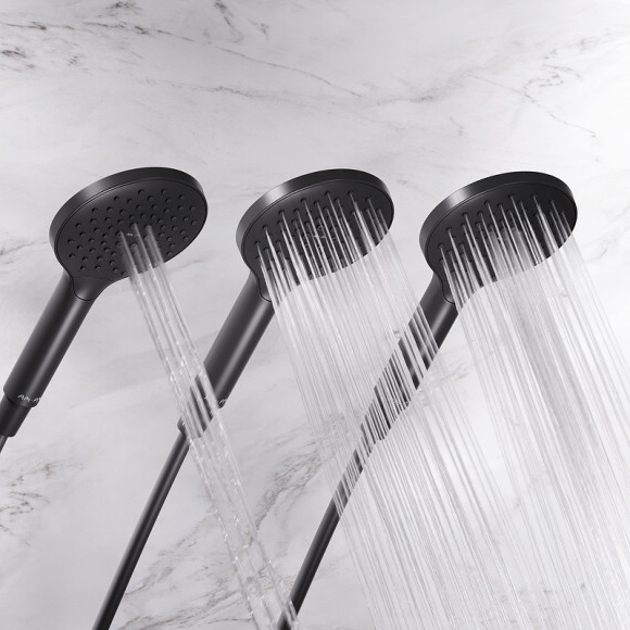 Комплект душевого уголка с душевой системой и аксессуарами AM.PM Gem S 100x80 WK93EQ профиль Черный матовый стекло прозрачное Комплект душевого уголка с душевой системой и аксессуарами AM.PM Gem S 100x80 WK93EQ профиль Черный матовый стекло прозрачное