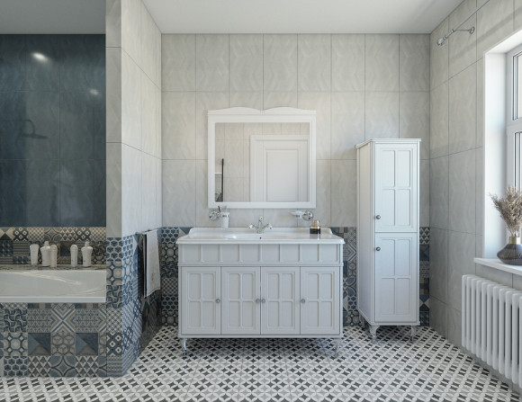 Тумба под раковину Caprigo Borgo 120 33425-B231 Белая матовая