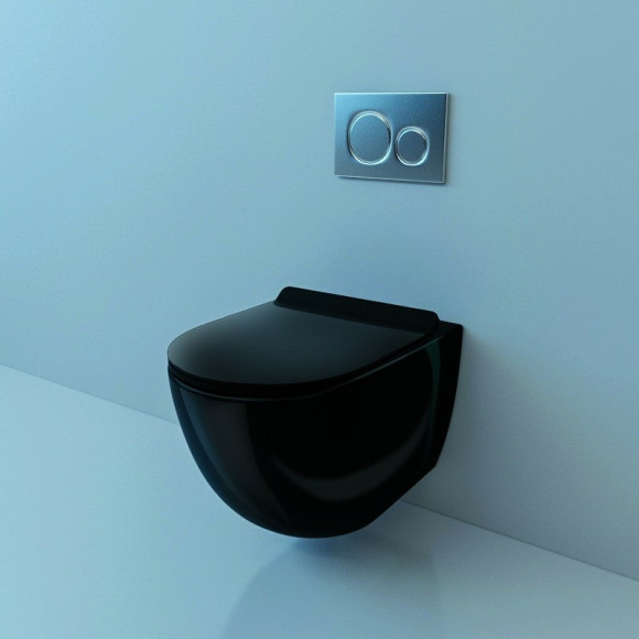 Унитаз Esbano Garcia ESUPGARCB подвесной Черный глянцевый с сиденьем Микролифт