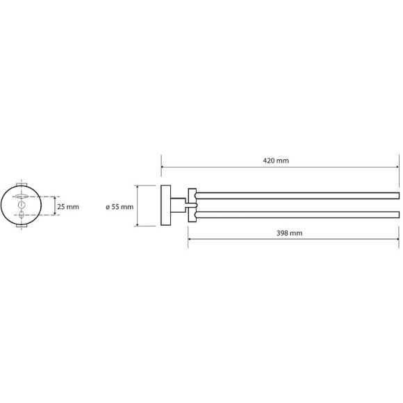 Полотенцедержатель Bemeta White 104204194 поворотный Белый матовый Полотенцедержатель Bemeta White 104204194 поворотный Белый матовый