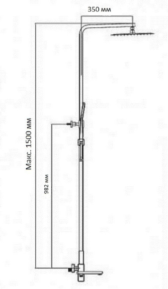 Душевая система Gappo G2418 Хром