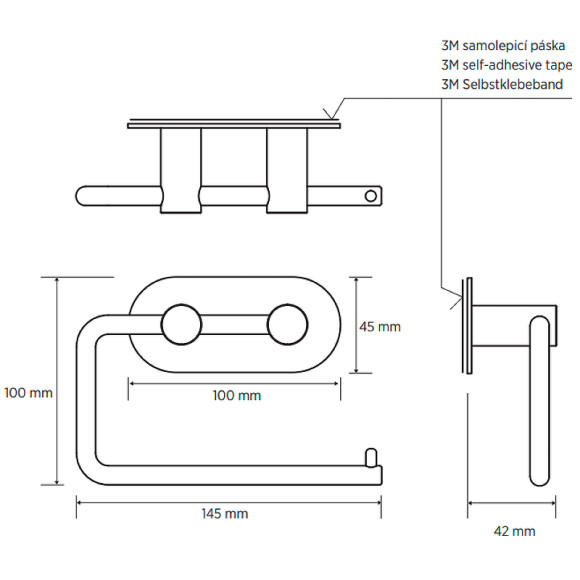 Держатель туалетной бумаги Bemeta Easy 163112025 Нержавеющая сталь матовая