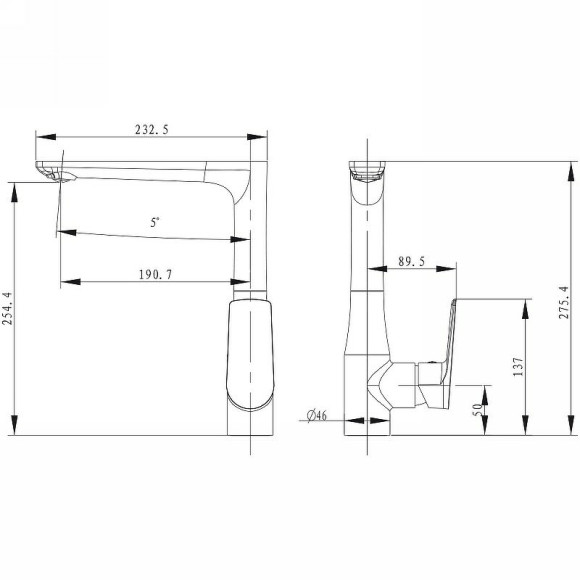 Смеситель для кухни Kaiser Atrio 60044 Белый Хром