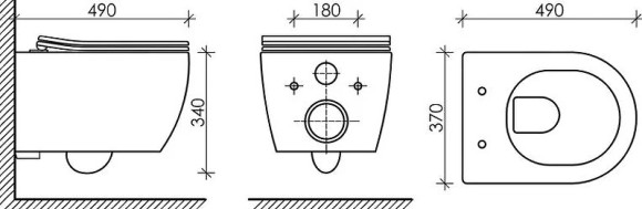 Комплект унитаза Ceramicanova Play CN3001 с инсталляцией Koller Pool DUNE1200SL+Neon с сиденьем Микролифт и клавишей смыва Хром