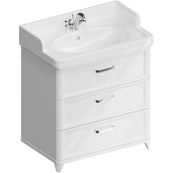 Тумба под раковину Kerama Marazzi Pompei 80 PO.N.80.3\WHT Белая глянцевая Тумба под раковину Kerama Marazzi Pompei 80 PO.N.80.3\WHT Белая глянцевая