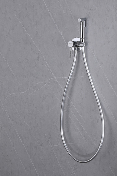 Гигиенический душ со смесителем Abber Wasser Kreis AF8125 Хром Гигиенический душ со смесителем Abber Wasser Kreis AF8125 Хром