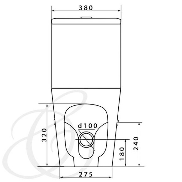 Унитаз компакт Caprigo Vittoria V-1013 с бачком и сиденьем Микролифт