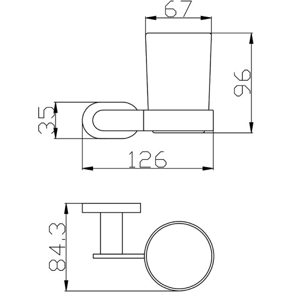 Стакан для зубных щеток Rav Slezak Yukon YUA0201 Хром Стакан для зубных щеток Rav Slezak Yukon YUA0201 Хром