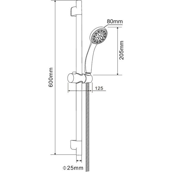 Душевой гарнитур Orange OneLife OL11cr Хром