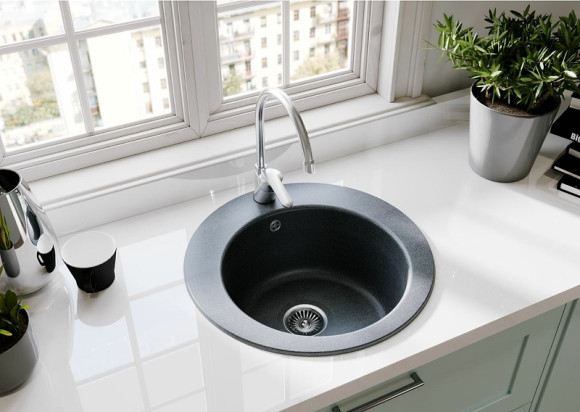 Кухонная мойка Aquaton Иверия 48 1A711032IV210 Графит