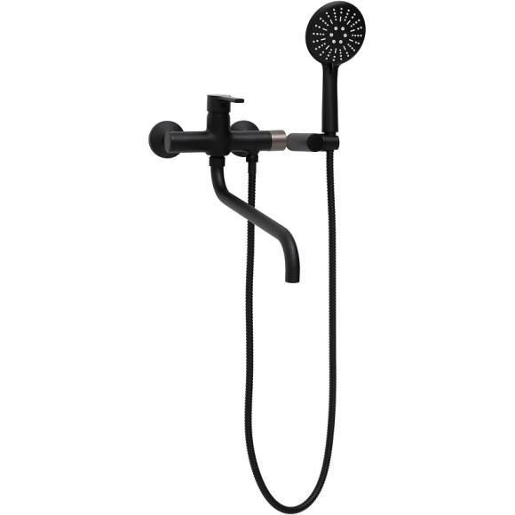 Смеситель для ванны Haiba HB22652-7 универсальный Черный матовый Смеситель для ванны Haiba HB22652-7 универсальный Черный матовый