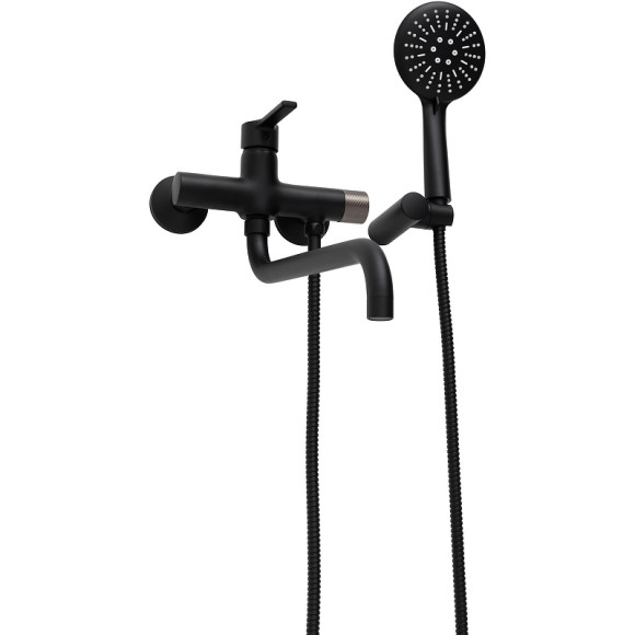 Смеситель для ванны Haiba HB22652-7 универсальный Черный матовый Смеситель для ванны Haiba HB22652-7 универсальный Черный матовый