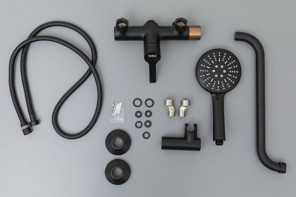 Смеситель для ванны Haiba HB22652-7 универсальный Черный матовый Смеситель для ванны Haiba HB22652-7 универсальный Черный матовый