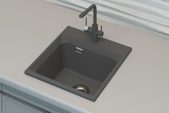 Кухонная мойка Point Мисти 46 PN3011GR Графит Кухонная мойка Point Мисти 46 PN3011GR Графит