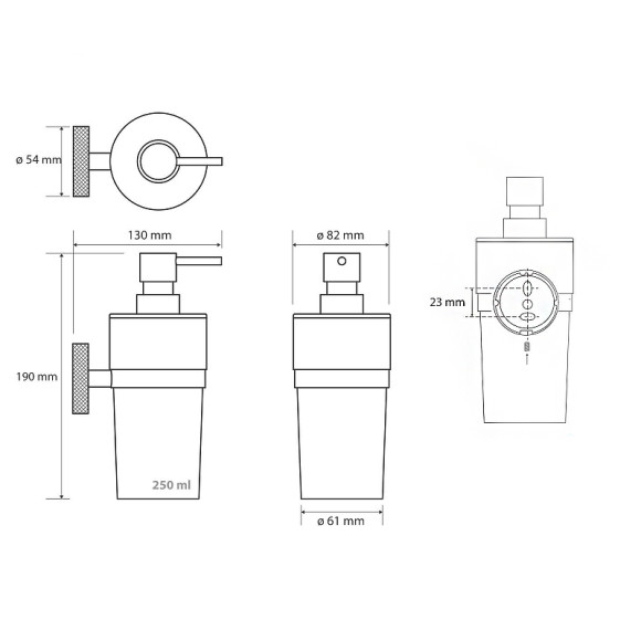 Дозатор для жидкого мыла Bemeta Stella 166109017 Хром Дозатор для жидкого мыла Bemeta Stella 166109017 Хром