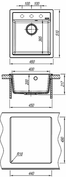 Кухонная мойка Florentina Липси-460 20.280.B0460.105 Коричневая Кухонная мойка Florentina Липси-460 20.280.B0460.105 Коричневая