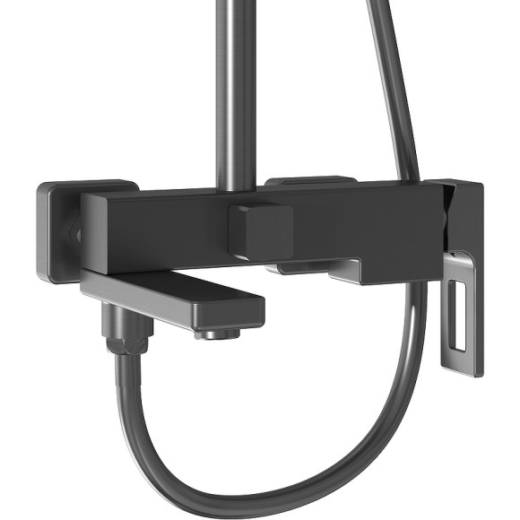 Душевая система Grossman Pragma 500.K35.03.420 Графит брашированный Душевая система Grossman Pragma 500.K35.03.420 Графит брашированный