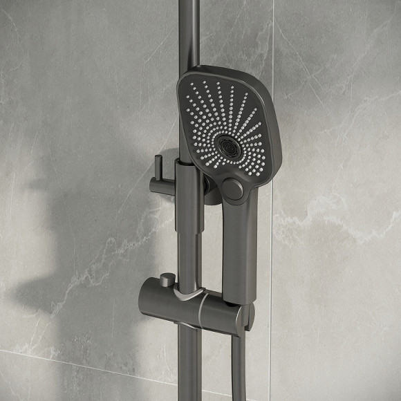 Душевая система Grossman Pragma 500.K35.03.420 Графит брашированный Душевая система Grossman Pragma 500.K35.03.420 Графит брашированный