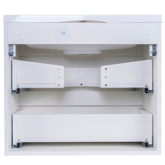 Тумба под раковину Style Line Бергамо 60 СС-00002316 подвесная Белая антискрейч Тумба под раковину Style Line Бергамо 60 СС-00002316 подвесная Белая антискрейч