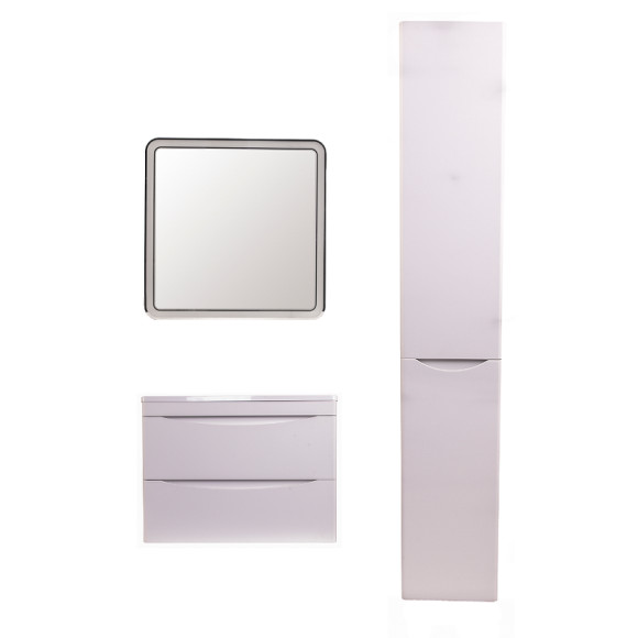 Тумба под раковину Style Line Бергамо 60 СС-00002316 подвесная Белая антискрейч Тумба под раковину Style Line Бергамо 60 СС-00002316 подвесная Белая антискрейч