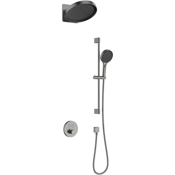 Душевая система AQUAme AQM8403GM с термостатом Металл