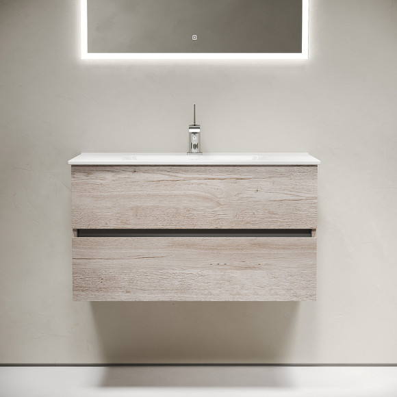 Тумба под раковину Sancos Urban 90 UR90EG подвесная Дуб Галифакс натуральный