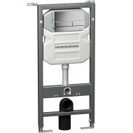 Инсталляция Ceramicanova Envision CN1002M для унитаза с клавишей смыва Хром матовый Инсталляция Ceramicanova Envision CN1002M для унитаза с клавишей смыва Хром матовый