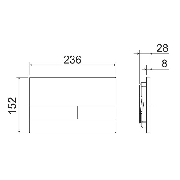 Инсталляция Ceramicanova Envision CN1002M для унитаза с клавишей смыва Хром матовый Инсталляция Ceramicanova Envision CN1002M для унитаза с клавишей смыва Хром матовый