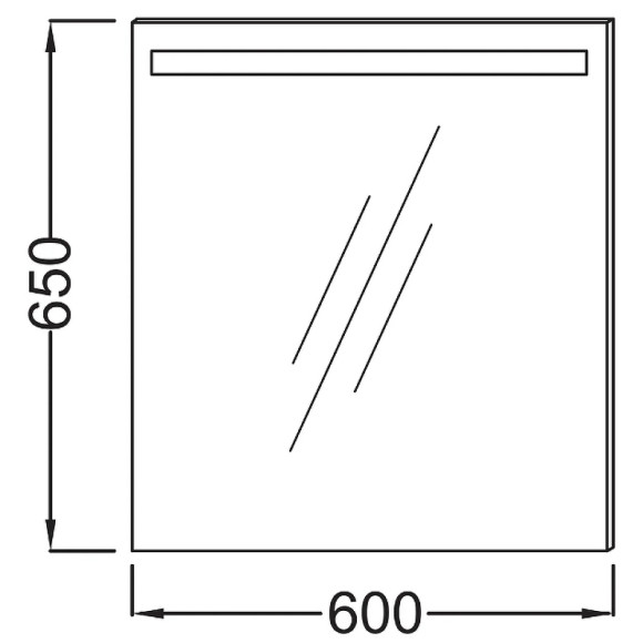 Зеркало Jacob Delafon Parallel 60 EB1411RU-NF с подсветкой с подогревом и инфракрасным выключателем