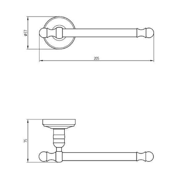 Держатель туалетной бумаги Migliore Mirella 17353 Медь