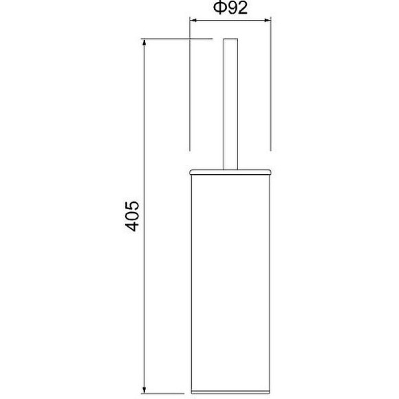 Ершик для унитаза Timo Saona 13161/03 Черный матовый