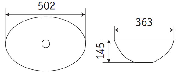 Раковина-чаша CeramaLux 50 78590MH Светло-серая матовая Раковина-чаша CeramaLux 50 78590MH Светло-серая матовая