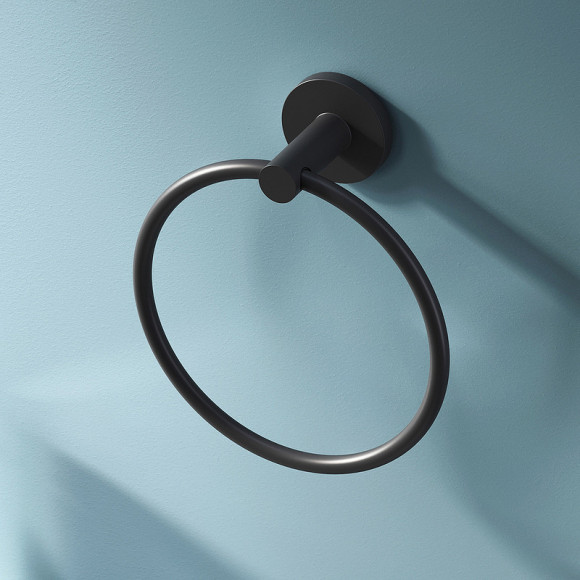 Кольцо для полотенец AM.PM X-Joy A85A34422 Черное матовое Кольцо для полотенец AM.PM X-Joy A85A34422 Черное матовое
