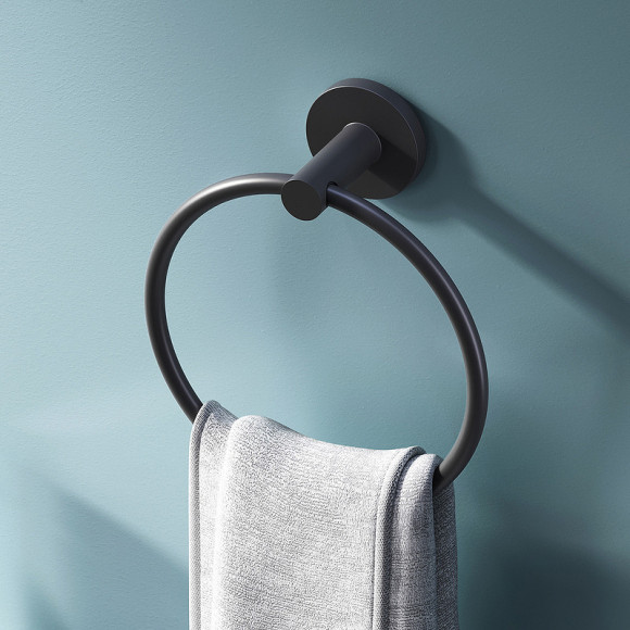 Кольцо для полотенец AM.PM X-Joy A85A34422 Черное матовое Кольцо для полотенец AM.PM X-Joy A85A34422 Черное матовое