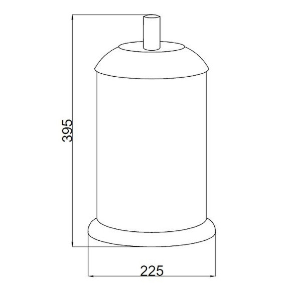 Ведро для мусора Boheme Murano 10907-CH-CR Хром Шоколад Ведро для мусора Boheme Murano 10907-CH-CR Хром Шоколад