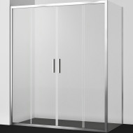 Душевой уголок WasserKRAFT Lippe 150x80 45S47 профиль Серебристый стекло прозрачное