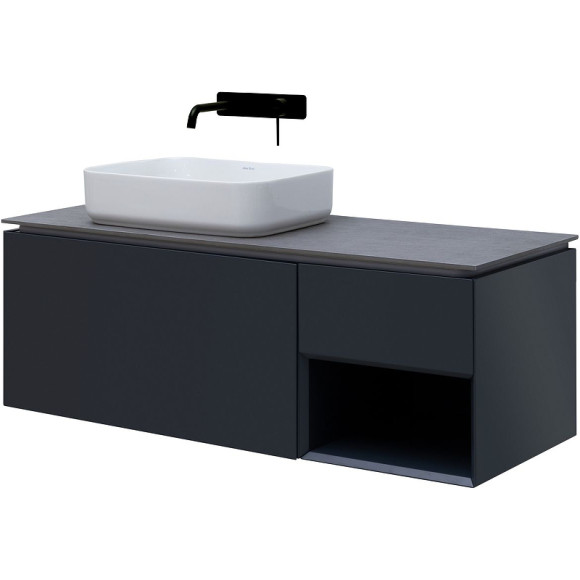 Тумба под раковину Allen Brau Infinity 120 L 1.21006.AM подвесная Антрацит матовый Тумба под раковину Allen Brau Infinity 120 L 1.21006.AM подвесная Антрацит матовый