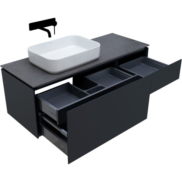 Тумба под раковину Allen Brau Infinity 120 L 1.21006.AM подвесная Антрацит матовый Тумба под раковину Allen Brau Infinity 120 L 1.21006.AM подвесная Антрацит матовый