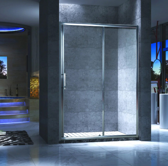 Душевая дверь Esbano ES-120DK 120 ESDN120DK профиль Хром стекло прозрачное