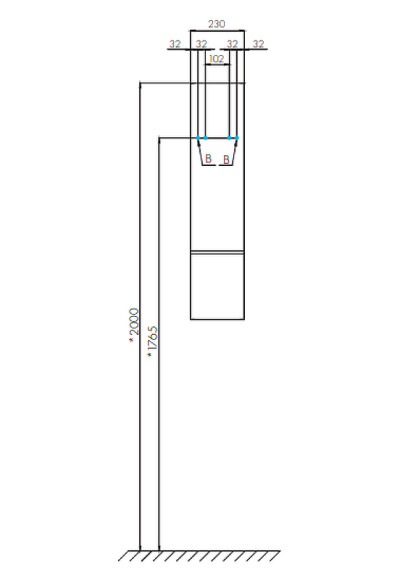 Подвесной шкаф Aquaton Мишель 23 1A244303MIX30 Дуб рустикальный Фьорд
