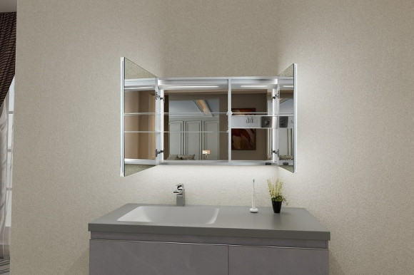 Зеркальный шкаф Esbano 80 ESMT3808D с подсветкой с инфракрасным выключателем Зеркальный шкаф Esbano 80 ESMT3808D с подсветкой с инфракрасным выключателем