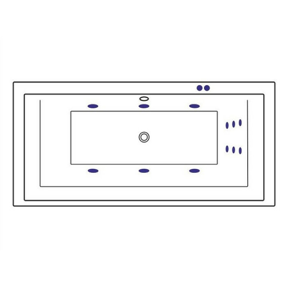 Акриловая ванна Excellent Crown Grand 190x90 WAEX.CRG19.LINE.GL с гидромассажем Акриловая ванна Excellent Crown Grand 190x90 WAEX.CRG19.LINE.GL с гидромассажем