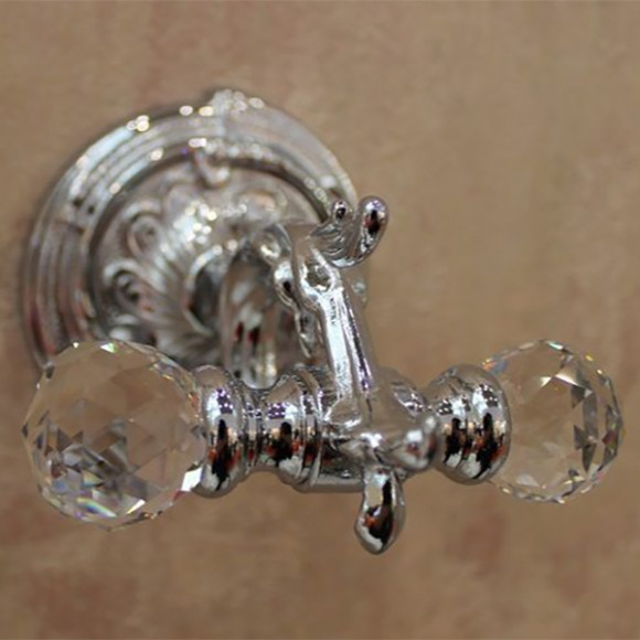 Двойной крючок Art&Max Barocco Crystal AM-1784-Cr-C Хром