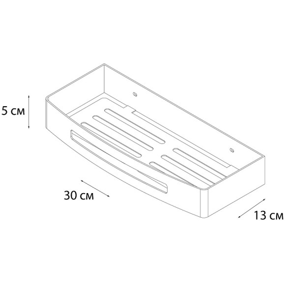 Металлическая полка Fixsen Hotel FX-31003N Черная