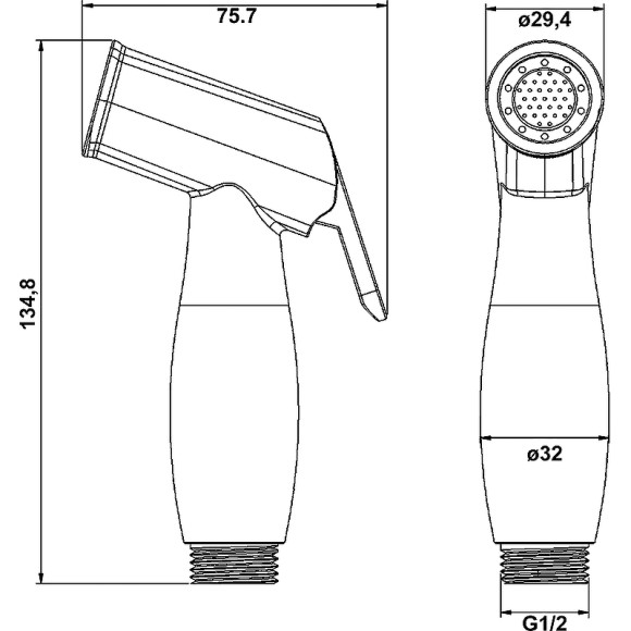 Гигиенический душ Swedbe Calypso 5022 Хром Гигиенический душ Swedbe Calypso 5022 Хром