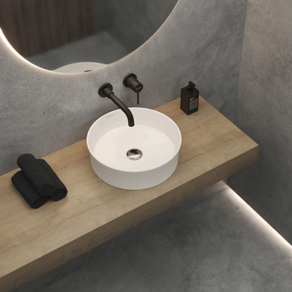 Раковина-чаша Berges Ego SL 38 181221 Белая матовая Раковина-чаша Berges Ego SL 38 181221 Белая матовая