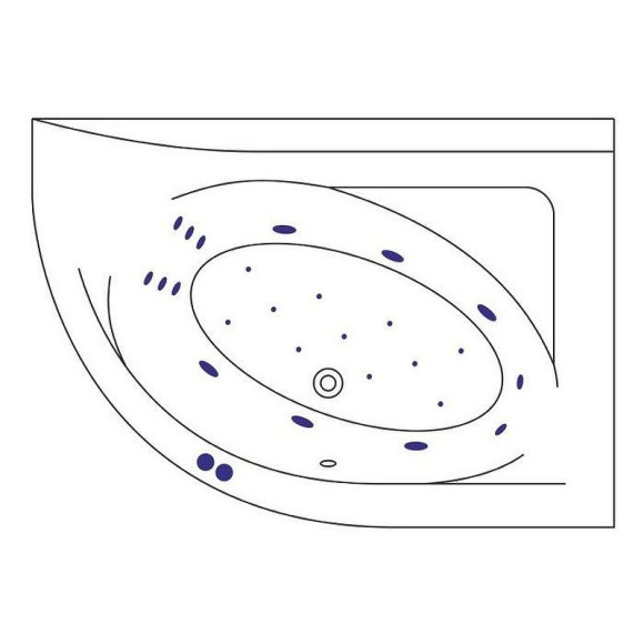 Акриловая ванна Excellent Aquarella 170x110 R WAEX.ARP17.ULTRA.GL с гидромассажем Акриловая ванна Excellent Aquarella 170x110 R WAEX.ARP17.ULTRA.GL с гидромассажем